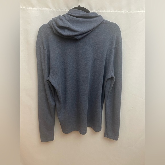 32 Degrees HEAT Sleepwear Hoodie Top Blue Long Sleeve Hooded Shirt M - Picture 6 of 6